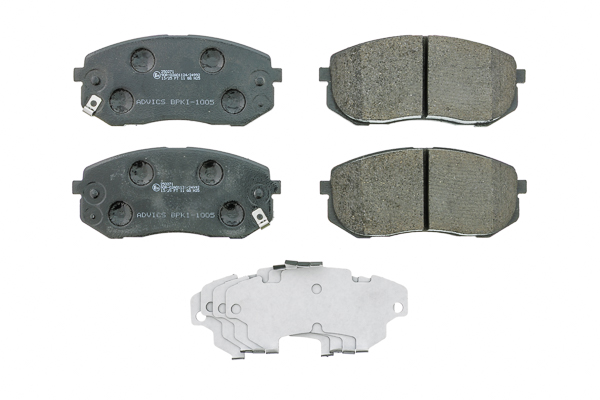 Jeu de 4 plaquettes de frein AISIN ref. BPKI-1005